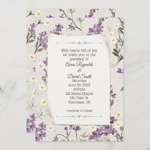 Wedding Lilacs Design  Invitation