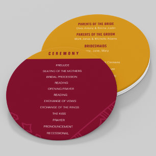 Wedding List Hand Fan