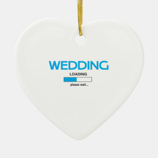 Wedding Loading Ceramic Ornament
