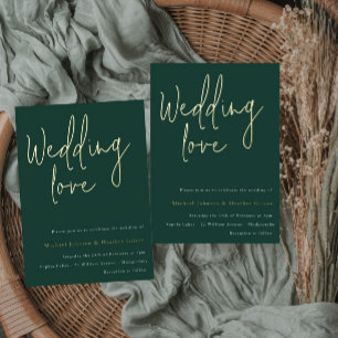 Wedding love: Emerald Green Gold Designer Wedding