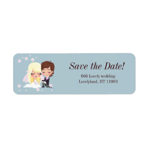 Wedding Love Flower Return Address Label