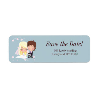 Wedding Love Flower Return Address Label