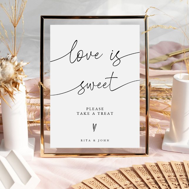Wedding Love is Sweet Candy Buffet Dessert Sign (Creator Uploaded)