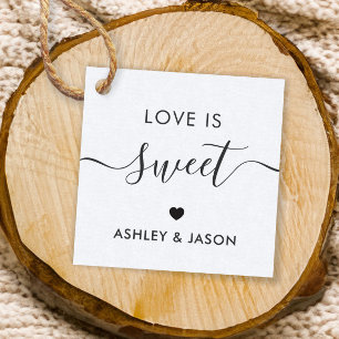 Wedding Love is Sweet Gift Tag, Wedding Tag, Kraft Favour Tags