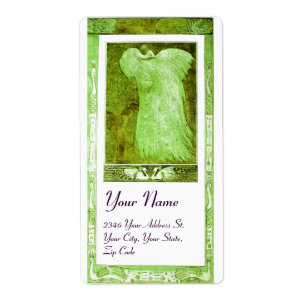 WEDDING LOVE PEACOCK , green white