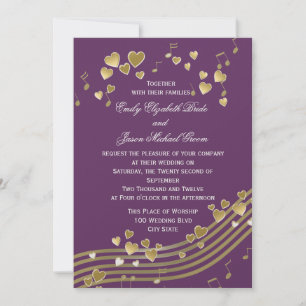 Wedding Love Song Invitation