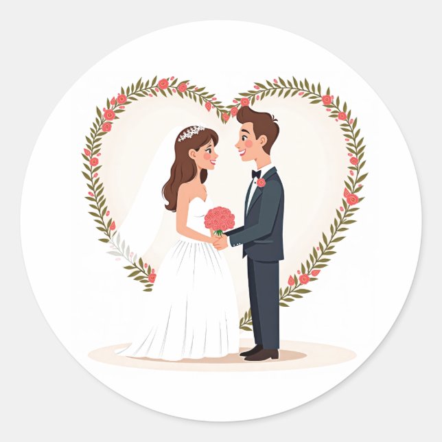 Wedding Love Sticker (Front)