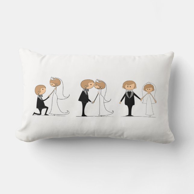 wedding lumbar cushion (Front)