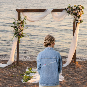 Wedding Maid of Honour Bridal Bachelorette Party Denim Jacket