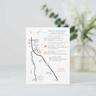 Wedding Map Enclosure Custom Design for Andres Card