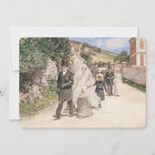 Wedding March by Robinson, Vintage Impressionism Invitation (Front)