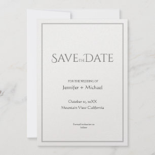 Wedding Marriage Minimalist Calligraphy Script Save The Date