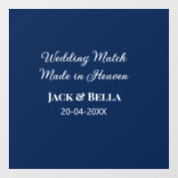 Wedding Match made in heaven wedding favours blue