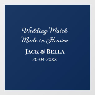 Wedding Match made in heaven wedding favours blue