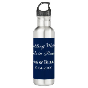 Wedding Match made in heaven wedding favours blue 710 Ml Water Bottle