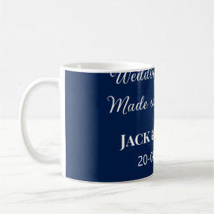 Wedding Match made in heaven wedding favours blue Coffee Mug