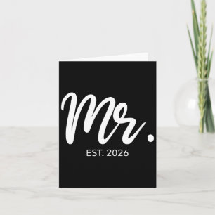 Wedding Matching Gifts Mr Est 2026 Groom Card