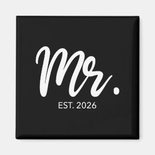 Wedding Matching Gifts Mr Est 2026 Groom Magnet
