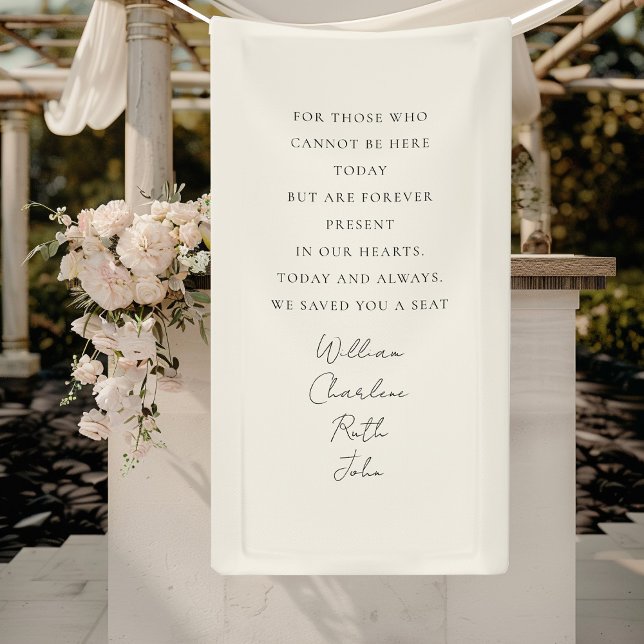 Wedding, Memorial Banner, Elegant, Script Font Banner (Creator Uploaded)
