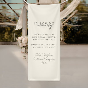 Wedding, Memorial, Beige, Banner