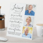 Wedding Memorial Custom 3 Photo In Loving Memory 
