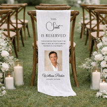 Wedding Memorial Father Of The Bride Chair Banners