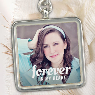 Wedding Memorial Modern Personalised Photo Bouquet Charm