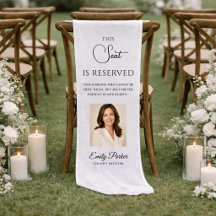 Wedding Memorial Mother Of The Bride Chair Banners