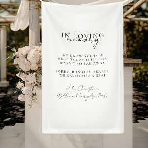 Wedding, Memorial, White, Banner