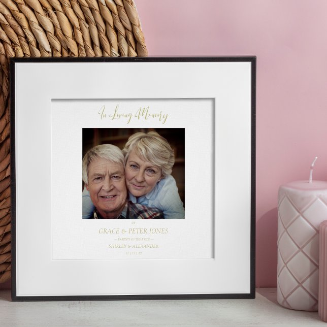 Wedding Memory Table Remember Loved Ones Parents Poster (Creator Uploaded)