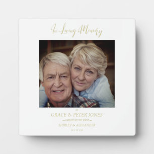 Wedding Memory Table Remember Photo Loved Parents Plaque