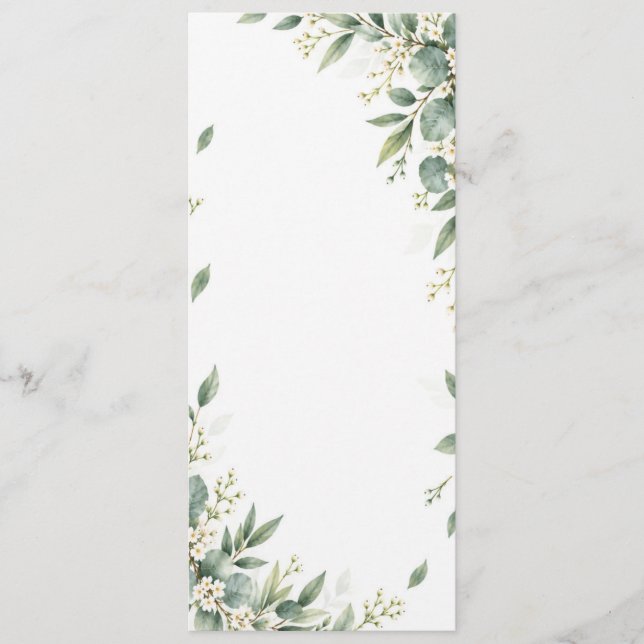 Wedding Menu (Front)