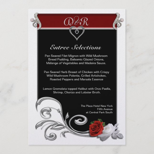 Wedding Menu (Front)