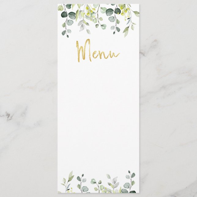 Wedding Menu (Front)