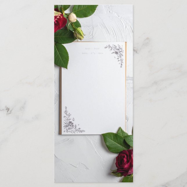 wedding menu (Front)