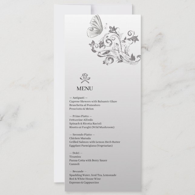 Wedding Menu – A Taste of Love (Front)