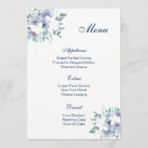 Wedding Menu Card
