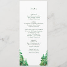 WEDDING MENU CARD