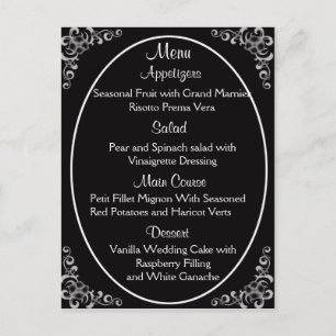Wedding Menu Cards