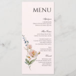 Wedding menu cards with dainty boho floral<br><div class="desc">Wedding menus with floral design</div>