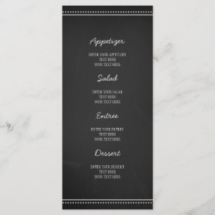 Wedding Menu Chalkboard