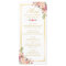 Wedding Menu Elegant Chic Gold Frame Floral