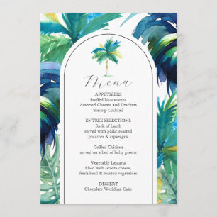 Wedding Menus Tropical Rooster Wedding