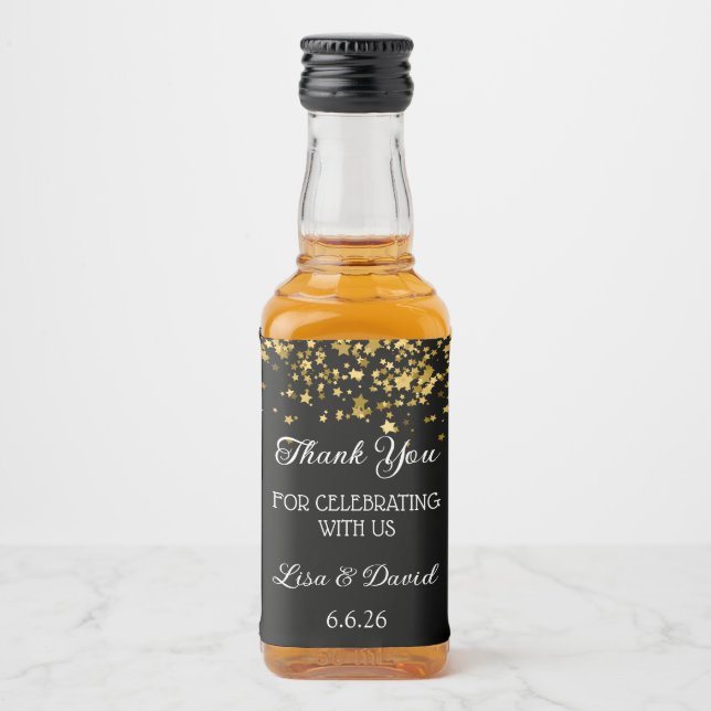 Wedding Mini Liquor Bottle Labels (Front)