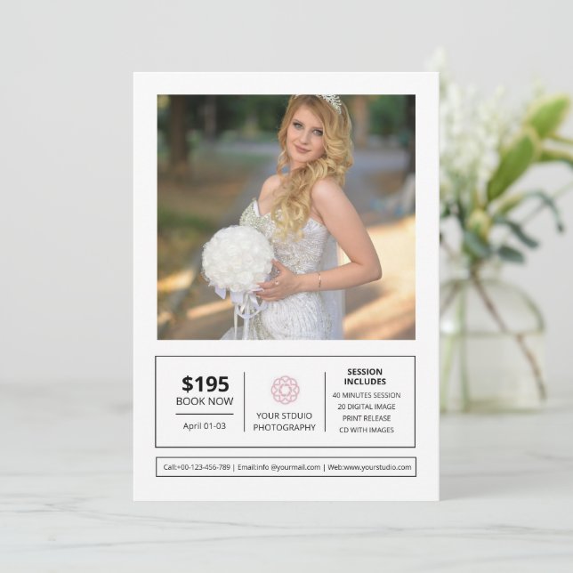 Wedding mini session template (Standing Front)
