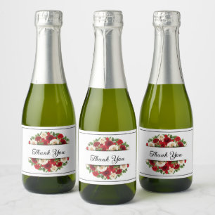 Wedding Mini Sparkling Wine Bottle Labels