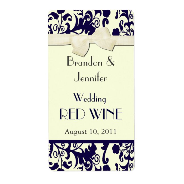 Wedding Mini Wine Labels (Front)