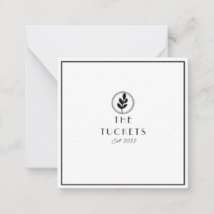 Wedding Minimalist Modern Thank You Post Card