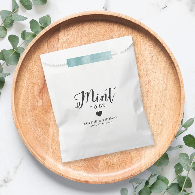 Wedding Mint to Be Favour Bag (Creator Uploaded)