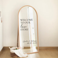 Wedding Mirror Decal – Welcome to Our Love Story